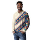 Zimbabwe Heritage Long Sleeve Polo Shirt Screen Print Animals Motif