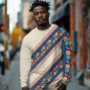 Zimbabwe Heritage Long Sleeve Shirt Screen Print Animals Motif