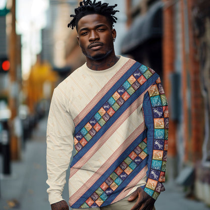Zimbabwe Heritage Long Sleeve Shirt Screen Print Animals Motif