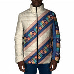 Zimbabwe Heritage Padded Jacket Screen Print Animals Motif