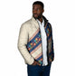 Zimbabwe Heritage Padded Jacket Screen Print Animals Motif