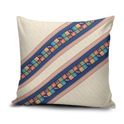 Zimbabwe Heritage Pillow Cover Screen Print Animals Motif