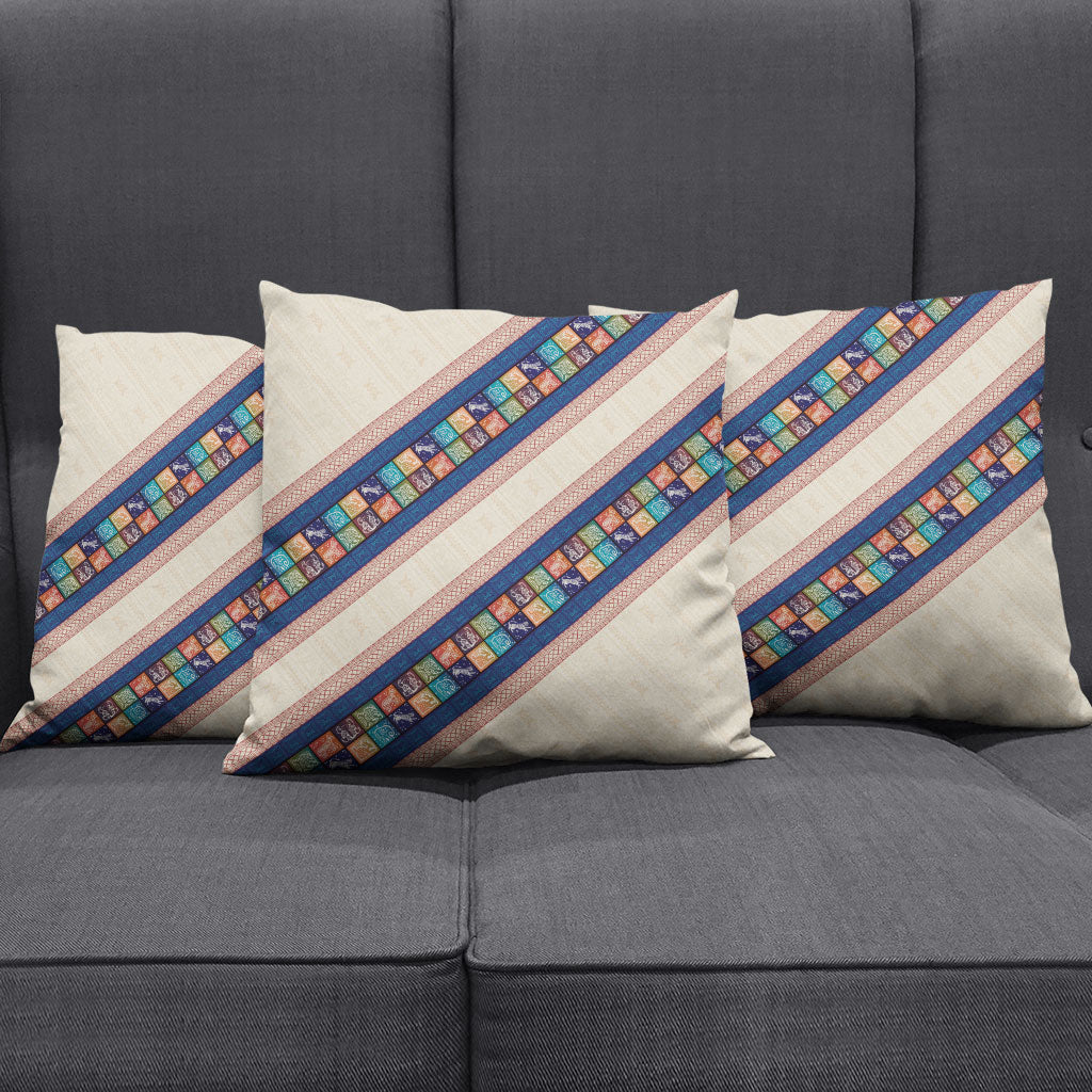 Zimbabwe Heritage Pillow Cover Screen Print Animals Motif
