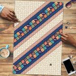 Zimbabwe Heritage Puzzle Screen Print Animals Motif