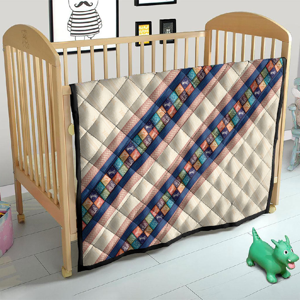 Zimbabwe Heritage Quilt Screen Print Animals Motif
