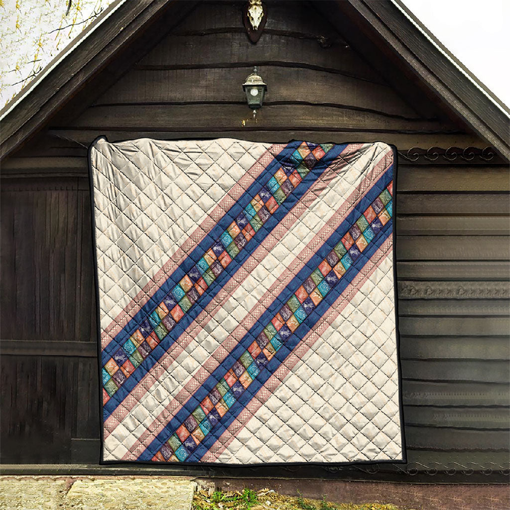 Zimbabwe Heritage Quilt Screen Print Animals Motif