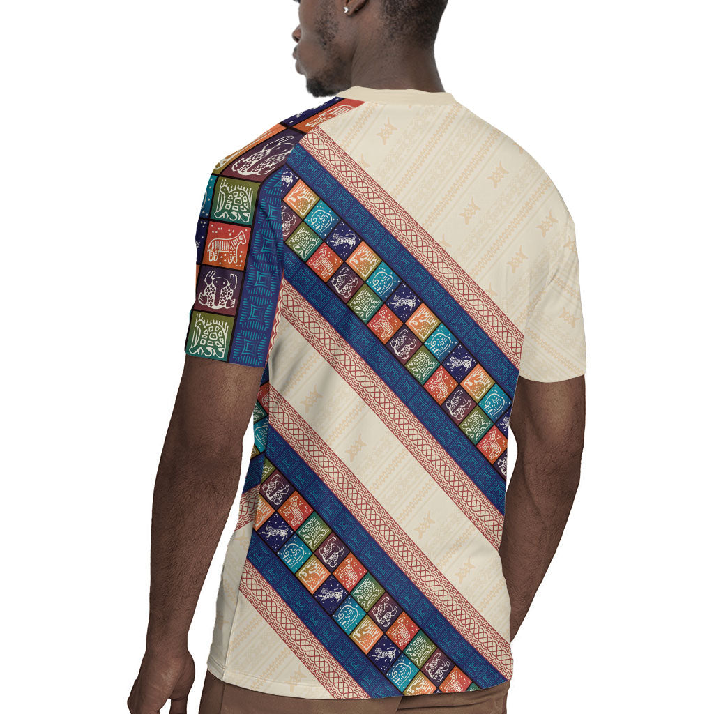 Zimbabwe Heritage Rugby Jersey Screen Print Animals Motif