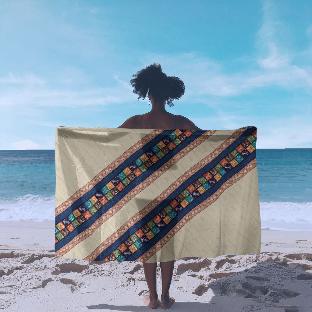 Zimbabwe Heritage Sarong Screen Print Animals Motif