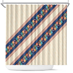 Zimbabwe Heritage Shower Curtain Screen Print Animals Motif