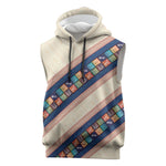 Zimbabwe Heritage Sleeveless Hoodie Screen Print Animals Motif