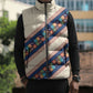 Zimbabwe Heritage Sleeveless Puffer Jacket Screen Print Animals Motif
