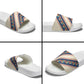 Zimbabwe Heritage Slide Sandals Screen Print Animals Motif