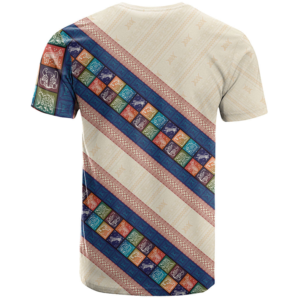 Zimbabwe Heritage T shirt Screen Print Animals Motif