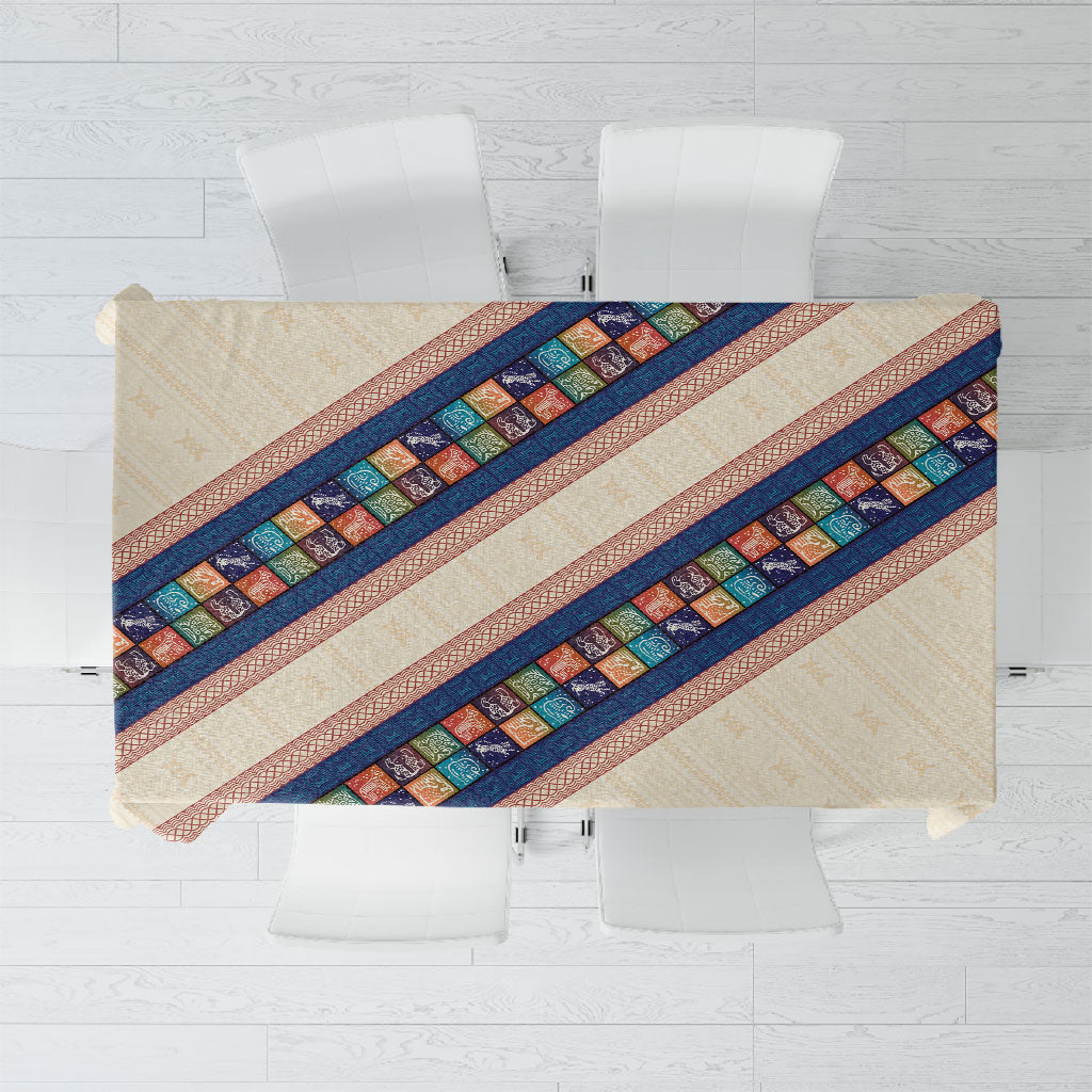 Zimbabwe Heritage Tablecloth Screen Print Animals Motif