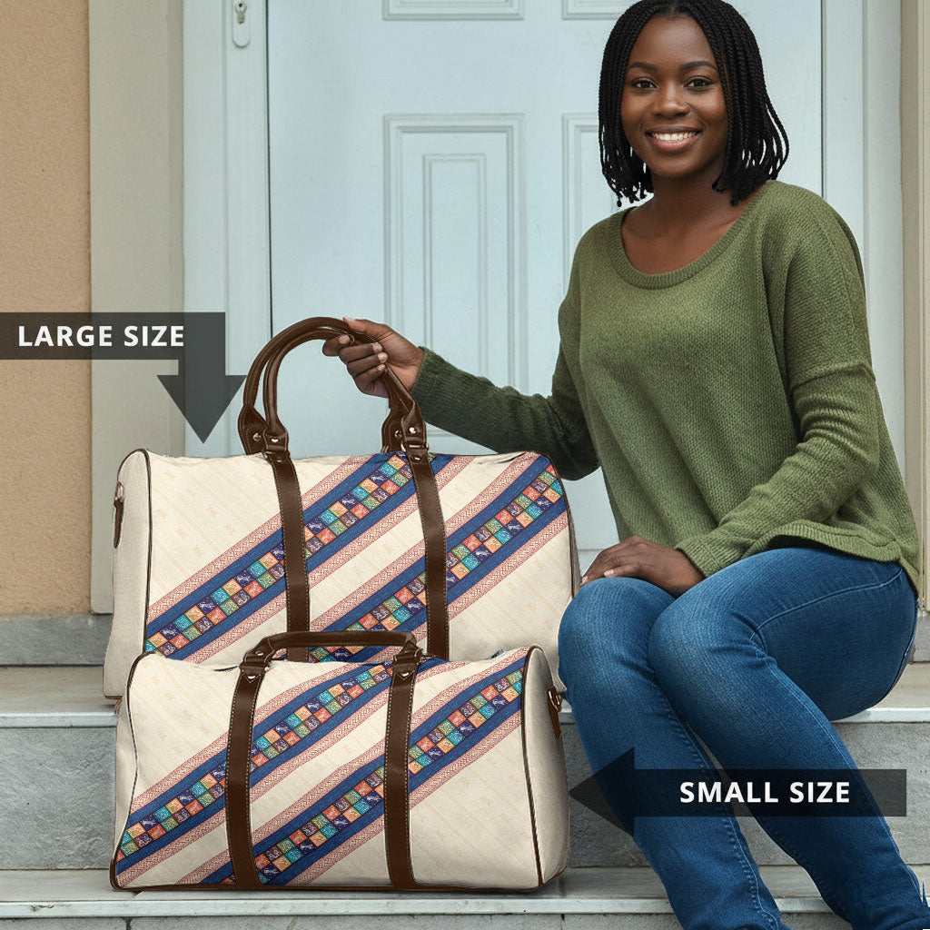 Zimbabwe Heritage Travel Bag Screen Print Animals Motif