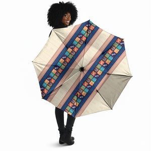Zimbabwe Heritage Umbrella Screen Print Animals Motif