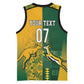 South Africa - Australia Rugby Custom Indigenous Motifs Basketball Jersey Bokke Vs Wallabies