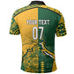 South Africa - Australia Rugby Custom Indigenous Motifs Polo Shirt Bokke Vs Wallabies