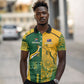 South Africa - Australia Rugby Custom Indigenous Motifs Polo Shirt Bokke Vs Wallabies