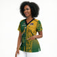South Africa - Australia Rugby Custom Indigenous Motifs Scrub Top Bokke Vs Wallabies