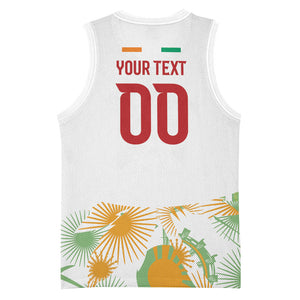 Custom Ivory Coast Heritage Elephants Never Fall Basketball Jersey