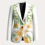 Custom Ivory Coast Heritage Elephants Never Fall Blazer