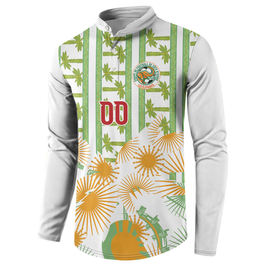 Custom Ivory Coast Heritage Elephants Never Fall Button Sweatshirt