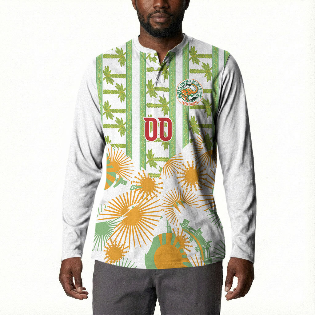 Custom Ivory Coast Heritage Elephants Never Fall Button Sweatshirt