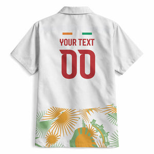 Custom Ivory Coast Heritage Elephants Never Fall Hawaiian Shirt