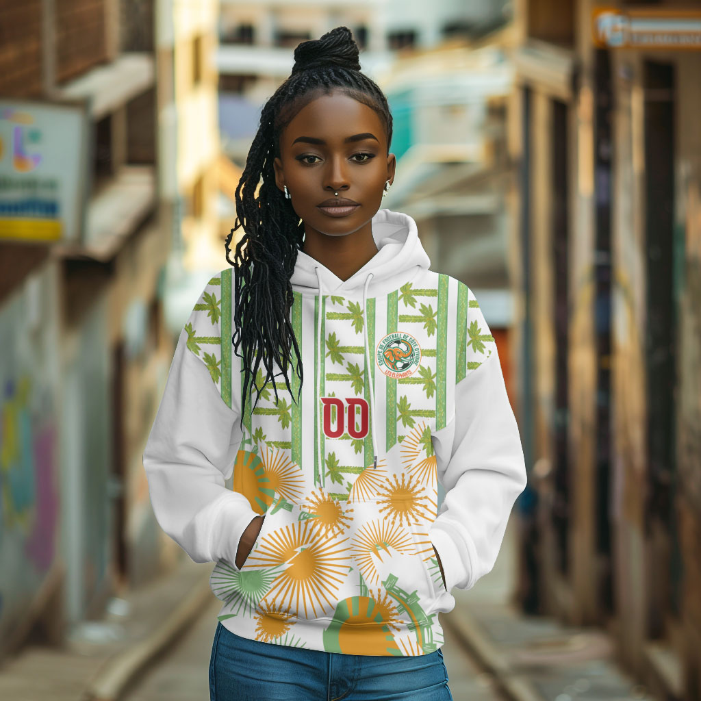 Custom Ivory Coast Heritage Elephants Never Fall Hoodie