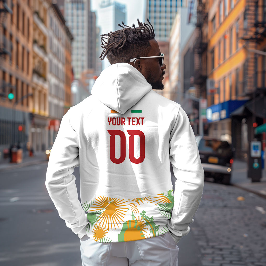 Custom Ivory Coast Heritage Elephants Never Fall Hoodie