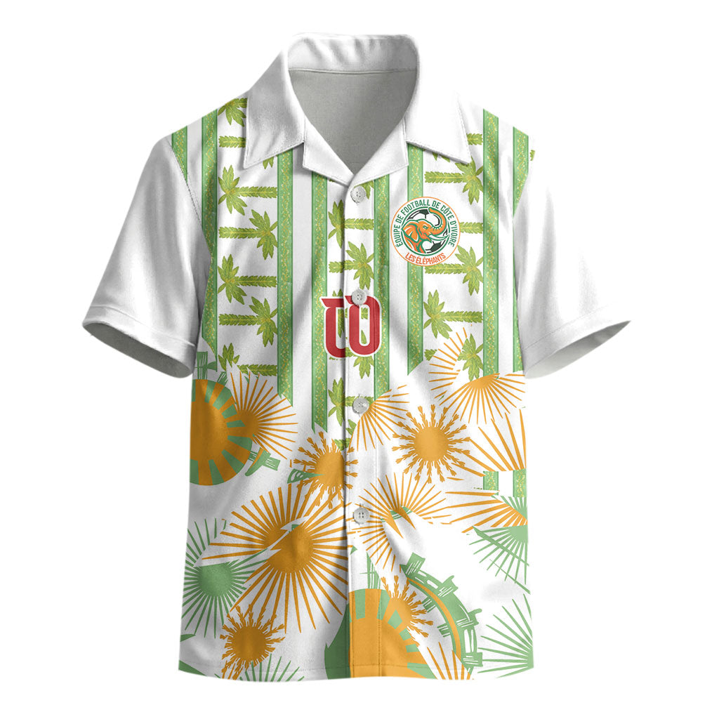 Custom Ivory Coast Heritage Elephants Never Fall Kid Hawaiian Shirt
