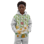 Custom Ivory Coast Heritage Elephants Never Fall Kid Hoodie