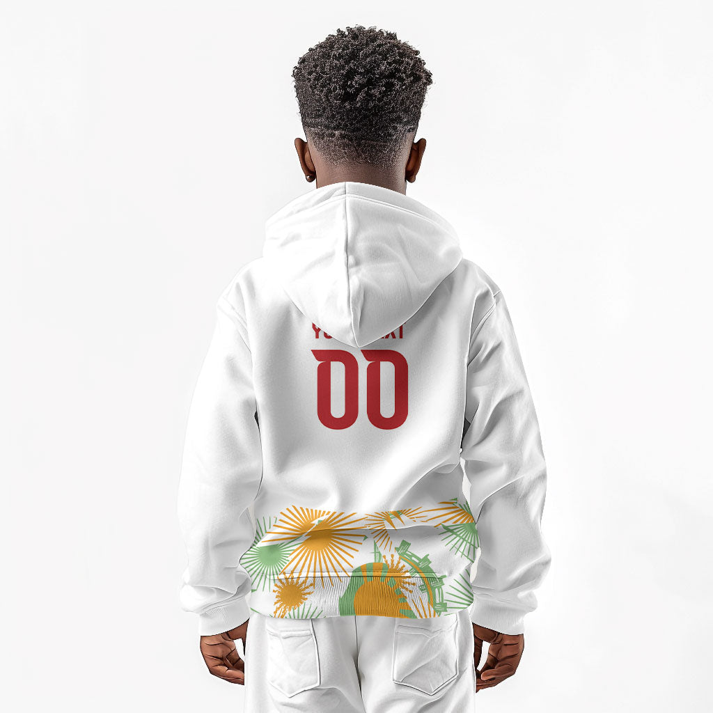 Custom Ivory Coast Heritage Elephants Never Fall Kid Hoodie