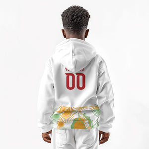 Custom Ivory Coast Heritage Elephants Never Fall Kid Hoodie