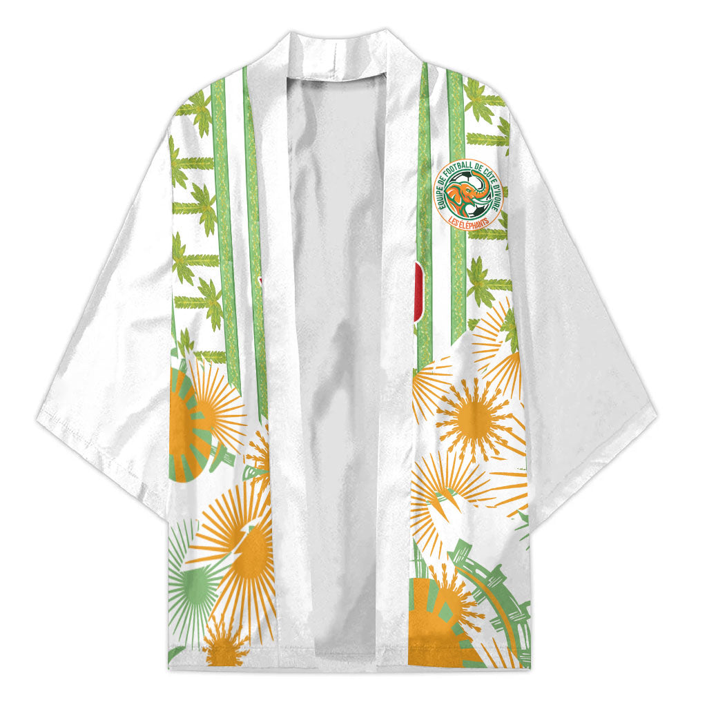 Custom Ivory Coast Heritage Elephants Never Fall Kimono