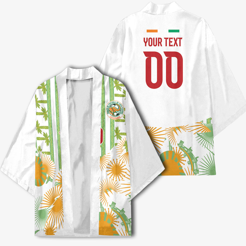 Custom Ivory Coast Heritage Elephants Never Fall Kimono