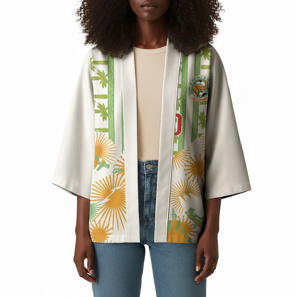Custom Ivory Coast Heritage Elephants Never Fall Kimono