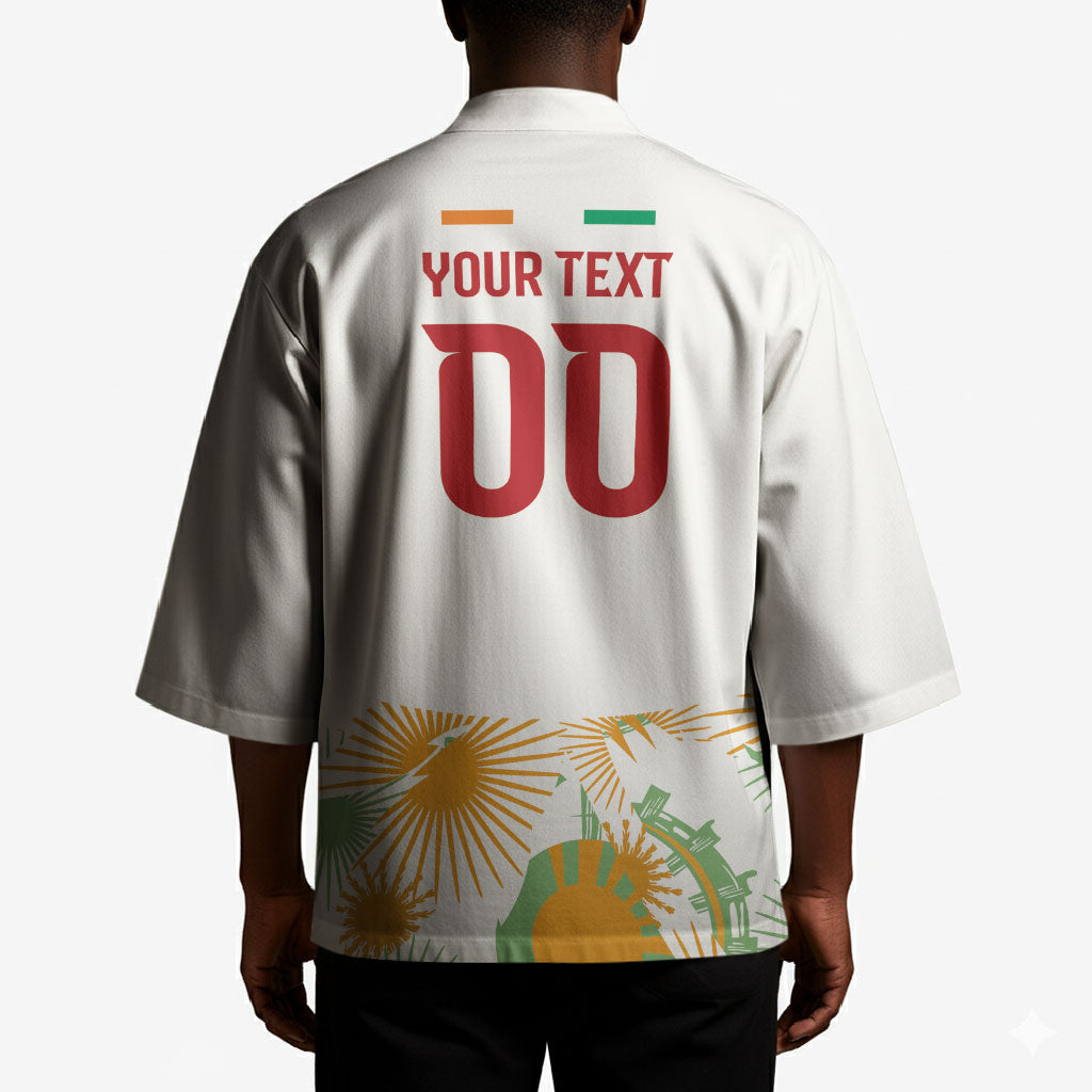 Custom Ivory Coast Heritage Elephants Never Fall Kimono