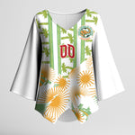 Custom Ivory Coast Heritage Elephants Never Fall Kimono Sleeve Blouse