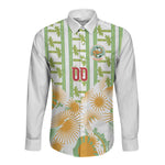 Custom Ivory Coast Heritage Elephants Never Fall Long Sleeve Button Shirt