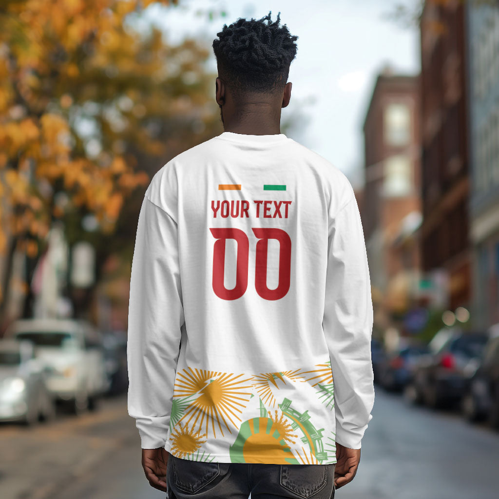 Custom Ivory Coast Heritage Elephants Never Fall Long Sleeve Shirt
