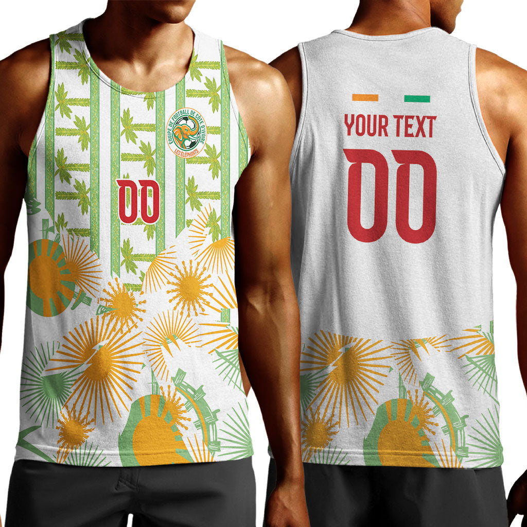 Custom Ivory Coast Heritage Elephants Never Fall Men Tank Top