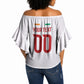 Custom Ivory Coast Heritage Elephants Never Fall Off Shoulder Wrap Waist Top