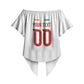 Custom Ivory Coast Heritage Elephants Never Fall Off Shoulder Wrap Waist Top