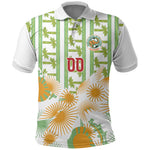 Custom Ivory Coast Heritage Elephants Never Fall Polo Shirt