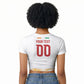 Custom Ivory Coast Heritage Elephants Never Fall Raglan Cropped T shirt