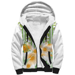 Custom Ivory Coast Heritage Elephants Never Fall Sherpa Hoodie