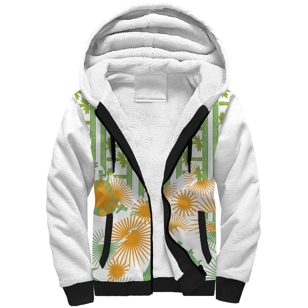 Custom Ivory Coast Heritage Elephants Never Fall Sherpa Hoodie