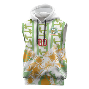 Custom Ivory Coast Heritage Elephants Never Fall Sleeveless Hoodie